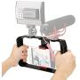 Andoer U-Rig Pro 3 Shoe Handheld Smartphone Video Rig Film Vlogging Recording Bracket Stabilizer Replacement Compatible with iPhone Samsung