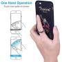 Phone Ring Transparent Cell Phone Ring Holder 360 Degree Rotation 180 Degree Flip Phone Ring Grip Finger Ring Stand Kickstand Compatible Various Mobile Phones or Phone Cases (Transparent)