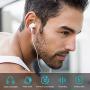 Earbuds, Amoner in Ear Headphones Wired Waterproof Sports Earphones, Stereo Sound Headphones Headsets with Built-in Mic for Phone 6/6s Plus/5s/SE, Galaxy, Android Smartphones, Tablets