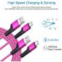 USB Type C Cable, 3 Pack 6.6ft C Charger Cable Type C Phone Charger Fast Charging Cord Compatible with Samsung Galaxy S20 S 20+ S10 S10+ S9 S8 Plus Note 8 9 10, LG V20 G5 G6 V30, Moto G7 G6 X4 Z4, Goo