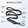 IOKHEIRA Dog Leash, 4-in-1 Multifunctional Dog Leashes for Medium & Large Dogs with Car Seat Belt, 4-6 FT Strong Bungee Dog Leash (Black, Bungee Dog Leash with Safety Seatbelt) IOKHEIRA Dog Leash, 4-in-1 Multifunctional Dog Leashes for Medium & Large Dogs with Car Seat Belt, 4-6 FT Strong Bungee Dog Leash (Black, Bungee Dog Leash with Safety Seatbelt)