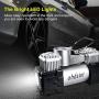 obdator Air Compressor Pump 12V Portable Car Tire Inflator 150PSI Dual Cylinder Auto Tire Pump for SUVs, Trucks, Vans, RVs