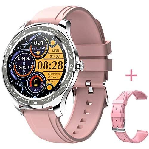 Smart Watch for Android iOS Phones, Fitness Tracker Smartwatch Compatible iPhone Android Samsung, Waterproof Smartwatch for Women, Fitness Tracker with Heart Rate Monitor Women Smart Watches.(Pink)
