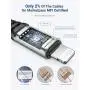 USB C to Lightning Cable 6FT, [Never Rupture][ Apple MFi-Certified] LISEN iPhone 11 Charger Cable 18W PD Fast Charging Nylon Braided Compatible with iPhone 11/11 Pro/11 Pro Max/X/XS/XR/XS Max/8/8 Plus