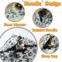 Pet Dog Blanket Fluffy Fleece, Soft and Cozy Pet Cat Throw with Paws Print for Dogs & Cats, Machine Washable Premium Non Shedding, Gray