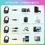 PANICKY Gaming Headset PS4, Xbox one Headset with mic, Headphone with LED Light/Noise Canceling Microphone/Soft Memory Earmuffs/Surround Sound. Compatible with PC, PS4, Xbox One, Nintendo Switch PANICKY Gaming Headset PS4, Xbox one Headset with mic, Headphone with LED Light/Noise Canceling Microphone/Soft Memory Earmuffs/Surround Sound. Compatible with PC, PS4, Xbox One, Nintendo Switch