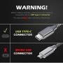 BrexLink USB C Fast Charging Cable(3A), USB C to USB A Charger (6.6ft/2 Pack), Nylon Braided Fast Charging Cord for Samsung Galaxy S10 S9 S8 Note 9, Pixel, LG V30 G6, Nintendo Switch(Grey)