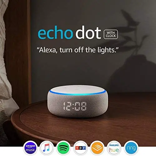 Echo Dot (3rd Gen) - Smart speaker with clock and Alexa - Sandstone Echo Dot (3rd Gen) - Smart speaker with clock and Alexa - Sandstone