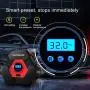 ROCKBIRDS Portable Air Compressor for Car Tires, 12V DC Auto Tire Pump with LED Light 150PSI for Car Tires,Basketball,Bicycle,Motorcycle,Balls