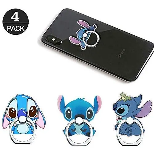 RRJQW Phone Ring Holder Stand,Stitch Phone Ring Stand Holder 360 Rotation Finger Ring Grip Stand for Cellphones,Smartphones and Tablets RRJQW Phone Ring Holder Stand,Stitch Phone Ring Stand Holder 360 Rotation Finger Ring Grip Stand for Cellphones,Smartphones and Tablets