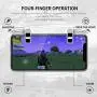Onyehn Upgraded Version Mobile Game Controller for Phone Gaming Trigger for PUBG Mobile Gamepad Joysticks Shooting Game L1R1 Key for PUGB Controller Game Pad Accessories Onyehn Upgraded Version Mobile Game Controller for Phone Gaming Trigger for PUBG Mobile Gamepad Joysticks Shooting Game L1R1 Key for PUGB Controller Game Pad Accessories