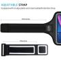 LOVPHONE iPhone 11 Pro/iPhone 11/iPhone XR Armband, Sport Running Workout Exercise Cell Phone Case with Holder & Card Slot,Fingerprint Sensor Access Supported and Sweat-Proof (Gray)