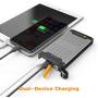 Novoo 10000mAh Portable Charger Waterproof Battery Pack USB C Power Bank with PD 18W LED Flashlight Fast Charge for iPhone Xs/XR/XS Max/X, iPad, Galaxy S9 / Note 9, Huawei Mate 20 Pro