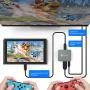 GameSir GTV130 4K HD HDMI USB Type C Hub Adapter for Nintendo Switch, 5-Port TV Converter Dock Cable for Switch, Compatible with Samsung Huawei Microsoft Lumia Smartisan Nut R1
