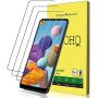 [3-Pack] QHOHQ Screen Protector for Samsung Galaxy A21 (Not Suitable for A21S),[9H Hardness] HD Transparent Scratch-Resistant [Bubble Free] Tempered Glass