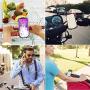 SYOSIN Bike Phone Mount, Detachable 360° Rotation Motorcycle Phone Mount with Adjustable Universal Silicone Handlebar Cradle Compatible with iPhone 11 Pro Max/X/XS MAX/XR/8/8 Plus, Samsung S10/S10e