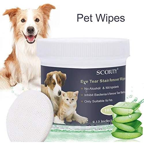 SCOBUTY Pet Wipes,Pet Eye Wipes,Pet Tear Stain Wipes,Natural Tear Eye Stain Remover Pads for Pets, Cleansing Eye Wipes,Eyes Gentle Tear 200 Pads Stain Wipes SCOBUTY Pet Wipes,Pet Eye Wipes,Pet Tear Stain Wipes,Natural Tear Eye Stain Remover Pads for Pets, Cleansing Eye Wipes,Eyes Gentle Tear 200 Pads Stain Wipes