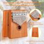 Kalimba Thumb Piano, OwnZone Kalimba17 Keys Thumb Piano with Study Instruction & Tune Hammer, Portable Musical Instrument Mbira Wood Finger Piano Christmas Gift for Music Fans Kids Adults Beginners