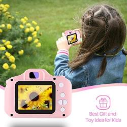 NINE CUBE Kids Camera Digital Camera for 3-10 Year Old Girls,Toddler Toys Video Recorder 1080P 2 Inch,Children Camera Birthday Festival Gift for 3 4 5 6 7 8 9 Year Old Boys(32G SD Card Included)