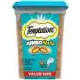 TEMPTATIONS Jumbo Stuff Crunchy and Soft Cat Treats, 14 oz. Tub TEMPTATIONS Jumbo Stuff Crunchy and Soft Cat Treats, 14 oz. Tub