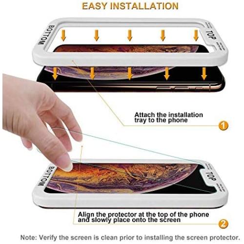 (2 Pack) Supershieldz for Apple iPhone 11 Pro, iPhone Xs and iPhone X (5.8 inch) (Privacy) Anti Spy Tempered Glass Screen Protector with (Easy Installation Tray) Anti Scratch, Bubble Free