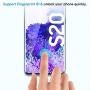 EGV [2 Pack Screen Protector for Samsung Galaxy S20 Tempered Glass [Fingerprint Unlock Compatible] [Easy to Install] [Case Friendly]