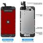 Compatible with iPhone 6 Screen Replacement Black 4.7 Inch Full Assembly LCD Display Digitizer with Front Camera, Ear Speaker, Proximity Sensor and Repair Tool Set (A1549 A1586 A1589)