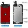 Compatible with iPhone 6 Screen Replacement Black 4.7 Inch Full Assembly LCD Display Digitizer with Front Camera, Ear Speaker, Proximity Sensor and Repair Tool Set (A1549 A1586 A1589) Compatible with iPhone 6 Screen Replacement Black 4.7 Inch Full Assembly LCD Display Digitizer with Front Camera, Ear Speaker, Proximity Sensor and Repair Tool Set (A1549 A1586 A1589)