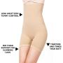 ROBERT MATTHEW Womens Shapewear Tummy Control Shorts Brilliance High-Waist Panty Mid-Thigh Body Shaper Bodysuit