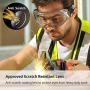 SAFEYEAR Anti Fog Safety Goggles- SG007 HD Scratch Resistant Safety Glasses Lens for Men and Women, VU Protection Over Glasses Work Goggles for DIY, Lab, Welding, Grinding, Chemistry