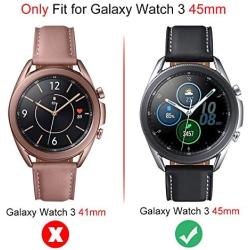 Suoman 4-Pack for Samsung Galaxy Watch 3 45mm Screen Protector Tempered Glass for Galaxy Watch 3 (45mm) [Anti-Scratch] [2.5D 9H Hardness]