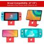 Stand for Nintendo Switch & Switch Lite, Portable Foldable Multi-Angle Adjustable Holder Dock for Desk Compatible with ipad, iPhone, sunsung and Other 4-10 Devices (RED)