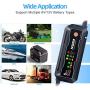 NDDI Automatic Battery Charger, 6V-12V 5000mA Quick Smart Trickle Battery Charger for Motorcycle Car Boat Lawn Mower(5A)