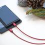 Micro USB Cable [10ft] RAMPOW Braided Nylon Cell Phone Charger - Fast Charging & Sync - Micro USB Charger 2.4A for Samsung Galaxy S5/S6/S7, HTC, LG, Sony, PS4, Moto and More - Red