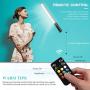 Hagibis RGB Handheld LED Video Light Wand Stick Photography Light 9 Colors,with Built-in Rechargable Battery and Remote Control,1000 Lumens Adjustable 3200K-5600K,Hot Shoe Adapter Included. (9 Colors)