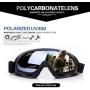 SmallSpark Motorcycle Motocross Goggles UV Protection Adjustable Outdoor Windproof Dustproof for Bicycle ATV Ski Snowborading
