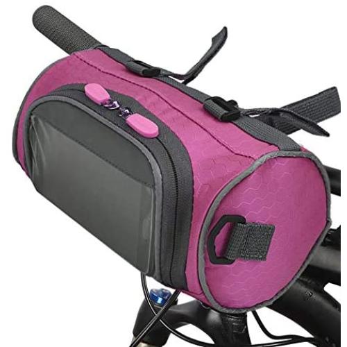 Lixada Bike Handlebar Bag,Waterproof Bike Basket Bicycle Front Storage Bag with Transparent Pouch Touch Screen and Removable Shoulder Strap for Road Bikes, Mountain Bikes and Motorcycles