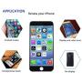 GULEEK for iPhone 5s/Se Screen Replacement Black Touch Display LCD Digitizer Full Assembly with Front Camera,Proximity Sensor,Ear Speaker and Home Button Including Repair Tool and Screen Protector