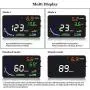 Arestech 5.5 inches A8 OBD2 Windshield HUD Head Up Display with Display RPM MPH Speeding Warning Fuel Consumption Temperature Arestech 5.5 inches A8 OBD2 Windshield HUD Head Up Display with Display RPM MPH Speeding Warning Fuel Consumption Temperature