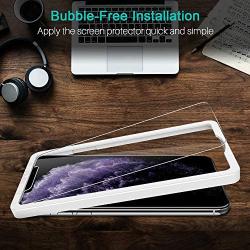 LK [3 Pack] Screen Protector for iPhone Xs Max / iPhone 11 Pro Max 6.5" Tempered Glass Case Friendly Touch Accurate with Alignment Frame Easy Installation Bubble Free