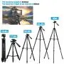 UBeesize 60” Phone Tripod with Carry Bag & Cell Phone Mount Holder for Live Streaming, Extendable Travel Lightweight Tripod Stand with Smartphone Bluetooth Remote, Compatible with iOS/Android UBeesize 60” Phone Tripod with Carry Bag & Cell Phone Mount Holder for Live Streaming, Extendable Travel Lightweight Tripod Stand with Smartphone Bluetooth Remote, Compatible with iOS/Android