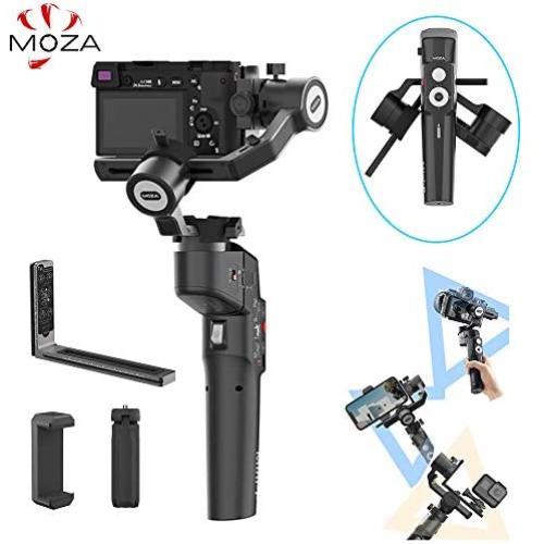 Moza Mini-P 3-axis Gimbal Stabilizer for Smartphones Action Cameras Compact Cameras & Light Mirrorless Cameras, 900g/1.98 lbs Max Payload 12H Runtime Horizontal/Vertical Shooting Modes Camera Control