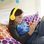Kids Headphones, gorsun Lightweight Stereo Foldable Wired Headphones for Kids Adults Adjustable Headband Headset for Cellphones Smartphones iPhone Laptop Computer Mp3/4 Earphones(Yellow)