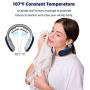 Neck Massager, Hunnay Portable Neck Massager with Heat,Cordless Neck Relax with 3 Modes and 15 speeds, Deep Tissue Massage Electric for Office,Outdoor,Home,Car,Gifts for Women,Man