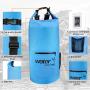NIUJNE Waterproof Dry Bag 20L Floating Dry Backpack with Waterproof Phone Case Fishing Boating Kayaking Swimming Surfing Rafting Gifts for Men and Women