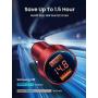 Car Charger Adapter, AINOPE Dual QC3.0 Port 6A/36W USB Car Charger All Metal Cigarette Lighter USB Charger Voltage Display Compatible with iPhone 11/11 pro/XR/X/XS/8, Samsung Note 8/S9/S10+/S8 - Red