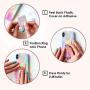 Velvet Caviar Cell Phone Ring Holder - Finger Ring & Stand - Improves Phone Grip Compatible with iPhone, Galaxy and Most Cases (Except Silicone/Leather) - Black Marble Rose Gold