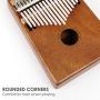 Kalimba 17 Key Finger Piano Marib Mahogany with Padded Gig Bag Tuner Hammer By Kmise