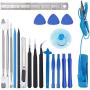 Zacro 21 in 1 Opening Pry Tool Kit with Spudgers and Anti-Static Wrist Strap，Professional Repair Tool Kits for Mobile Phone