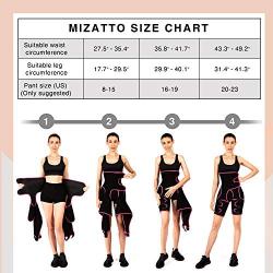 MIZATTO Womens Waist Trainer Thigh Trimmer, 3 in 1 Neoprene Butt Lifter Shapewear Belt